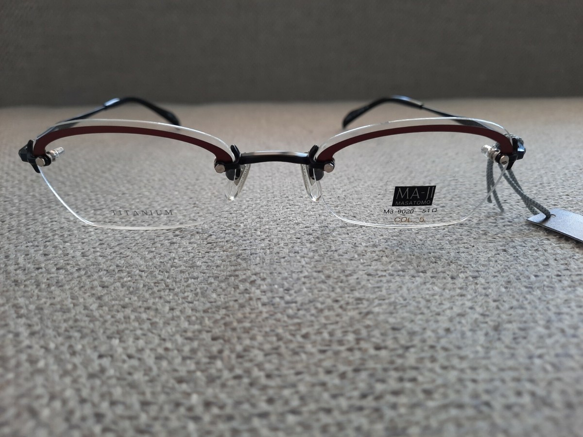 MAJI MASATOMO Vintage Rimless Eyeglasses TITANIUM Model M3-9020