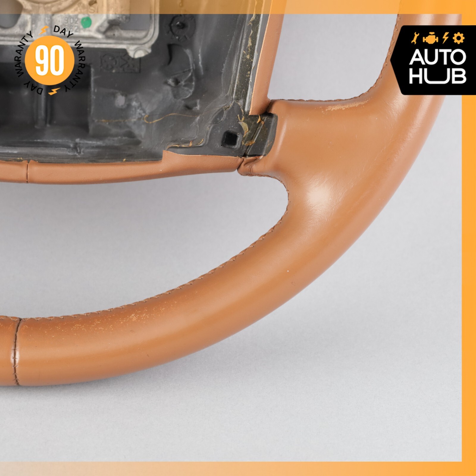 03-10 Bentley Continental Flying Spur GT GTC Driver Steering Wheel Brown OEM 58k