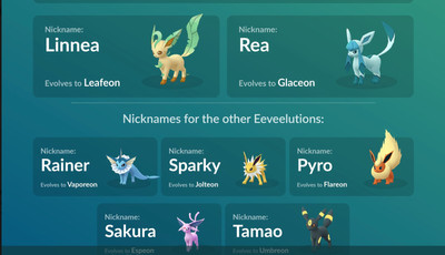 Pokemon Go Glaceon Leafeon Espeon Umbreon High Cp Special Eevee Evolution Ebay