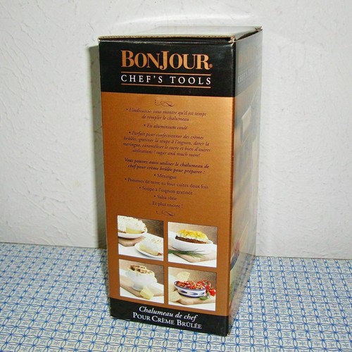 NEW BONJOUR CHEF'S TOOLS CHEF'S CREME BRULEE TORCH, GRAY 747660533867 - Picture 4 of 9