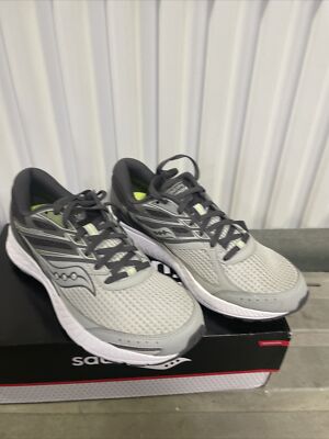 Saucony Grey White Green Versafoam Cohesion 13 Sneakers & Athletic Shoes Size 11