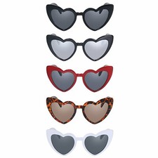 Vintage Heart Shaped Cat Eye Sunglasses Goggles Eyewear UV400 Womens Lady Retro