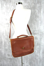 Vtg Coach 5181 Shoulder Bag COLEBROOK Messenger Bag Briefcase British Tan USA