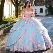 Charming Sweetheart Quinceanera Dresses Ball Gown Appliques Lace up Sweet 16