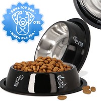 Edelstahl Napf Gummiring 0,7 Fressnapf Futternapf Hundenapf Hunde Katzenapf