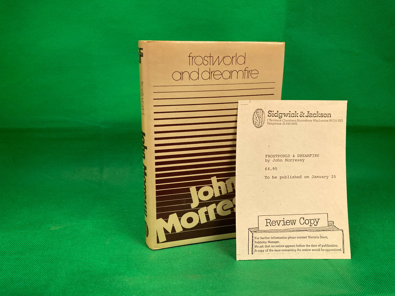 FROSTWORLD AND DREAMFIRE John Morressy 1979 1st UK ED