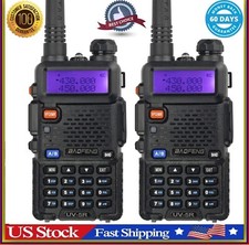 Long Range 100 mile Walkie Talkie Two Way Radio Charge Headset Waterproof 2 PACK