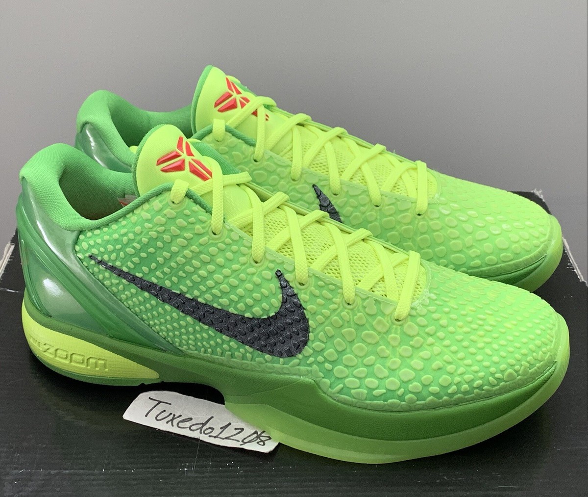 DS Nike Zoom Kobe 6 Protro sz11 Grinch Green Apple mambacita vi og