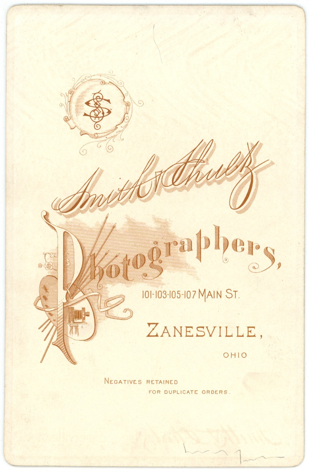 CIRCA 1890'S CARD Older Man In Suit Bow Tie Beard Zanesville OH