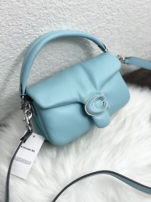 NWT Coach Pillow Tabby Women's Shoulder Bag Faded Blue C3880 | eBay