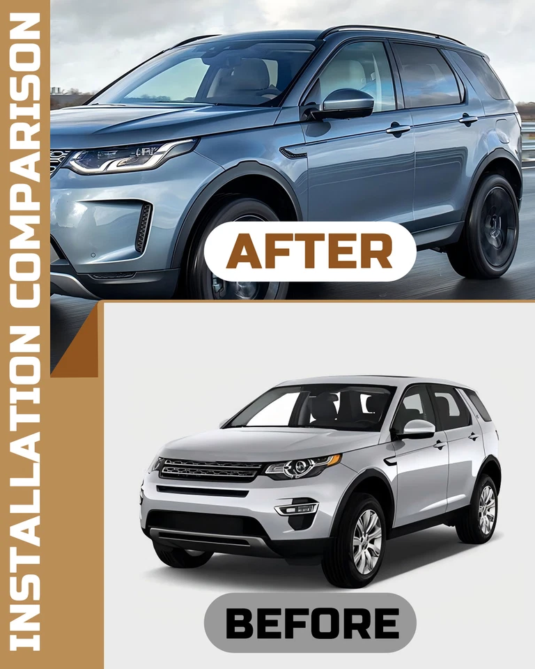 Barras portadoras de techo para Land Rover Discovery Sport 2015-2025 negras par de barras Foto 3 de 4