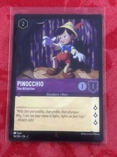 FOIL Disney Lorcana Floodborn -  Pinocchio - Star Attraction  - Rare FOIL