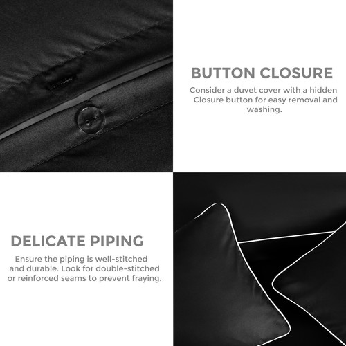 Duvet Cover Hotel Quality 3pc Luxury Bedding Set Single Double Super King Size - Picture 7 of 43