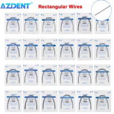 AZDENT Dental Ortho Super Elastic Niti Arch Wires Rectangular Upper/Lower Ovoid