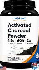 Nutricost Activated Charcoal Powder 2lbs - Food Grade Powder, Toothpaste, Fac