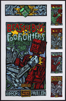 Beastie Boys Foo Fighters 1996 Uncut Proofsheet Poster
