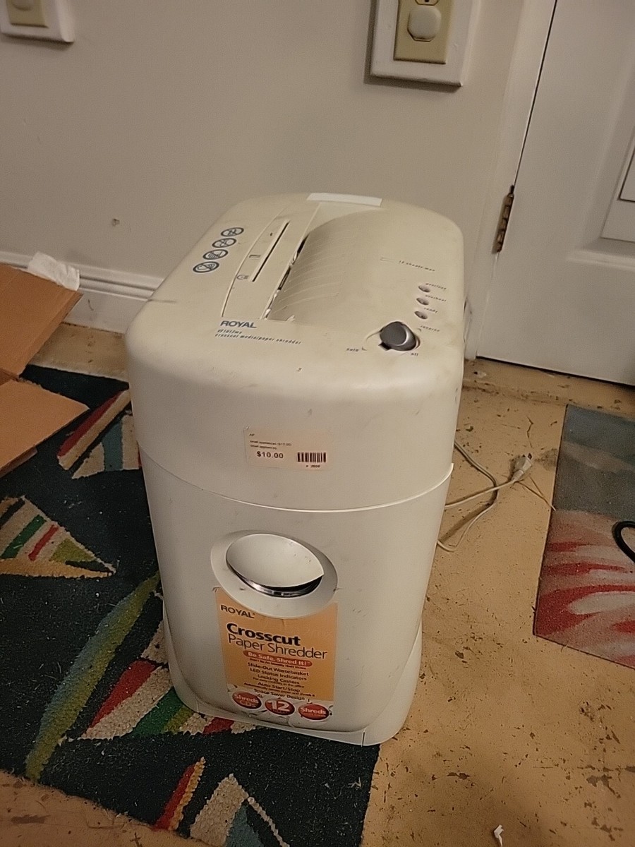 Royal VF1012MX 12 Sheet Cross-Cut Paper and CD Shredder | eBay Royal VF1012MX 12 Sheet Cross-Cut Paper and CD Shredder | eBay