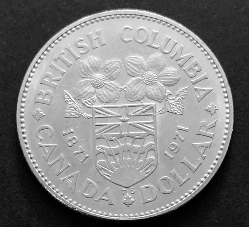 1971 Canadian 1$ Dollar Canada Nickel Coin One