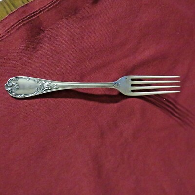 1 Christofle versilberte Metall Tafelgabel Modell Marly 6