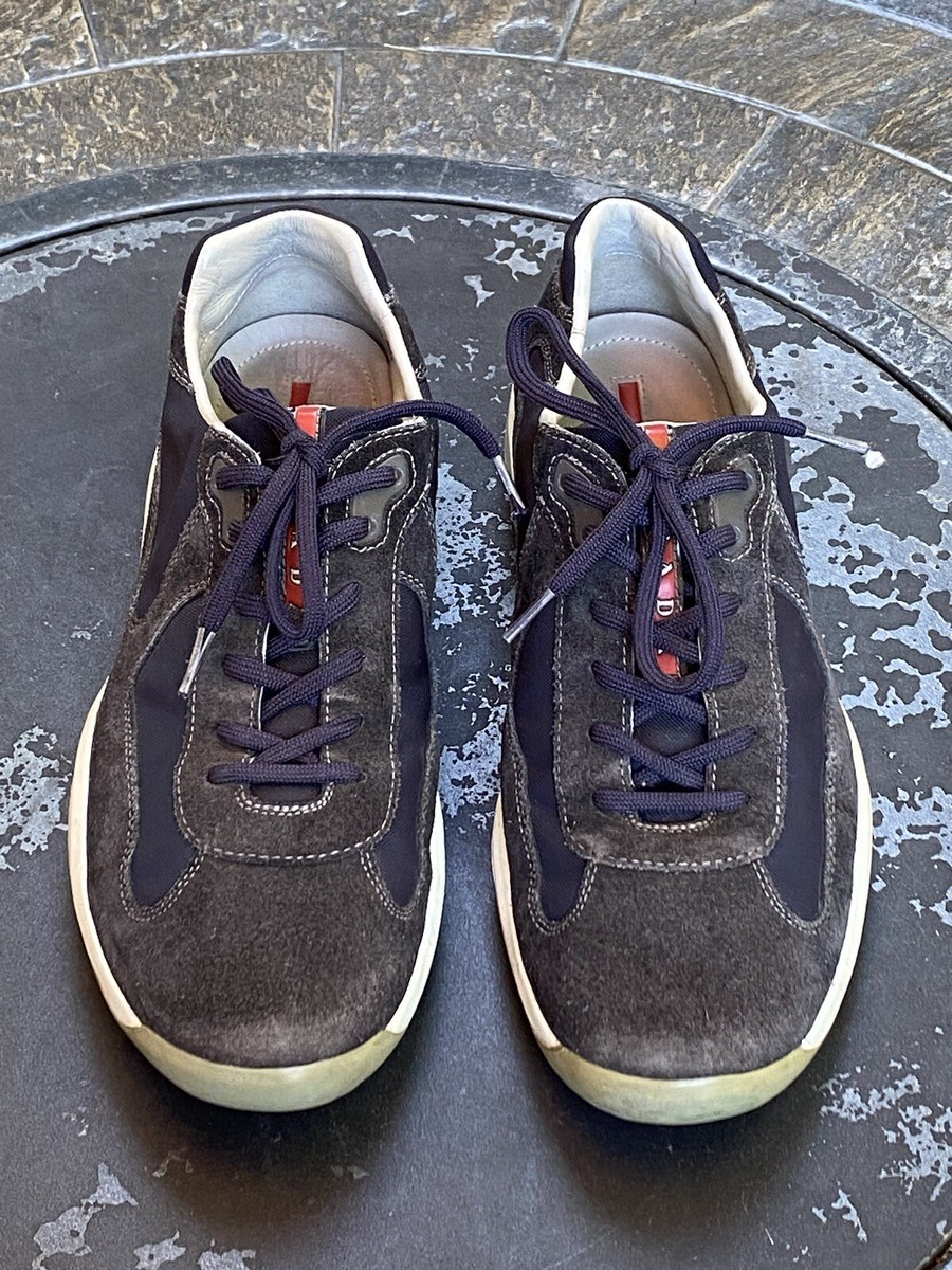 靴 PRADA SPORT America's cup Sneaker size 9 Prada America's Cup Sneakers Black Low Top Patent Leather