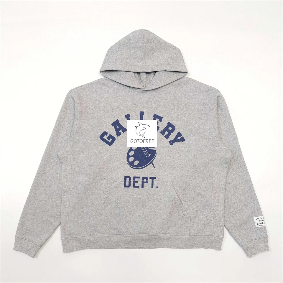 GOTOFREE MEN WOMEN GRAY JUMPER HOODIE GDEPT VINTAGE HOODED PULLOVER SWEATSHIRT - Image 2 of 4