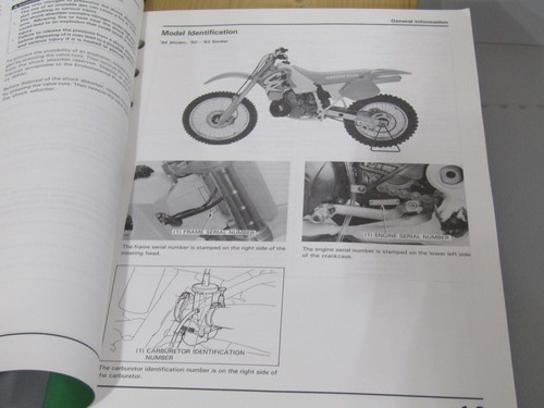 1992 1993 1994 HONDA CR500R OEM SERVICE MANUAL GENUINE HONDA - Picture 4 of 4