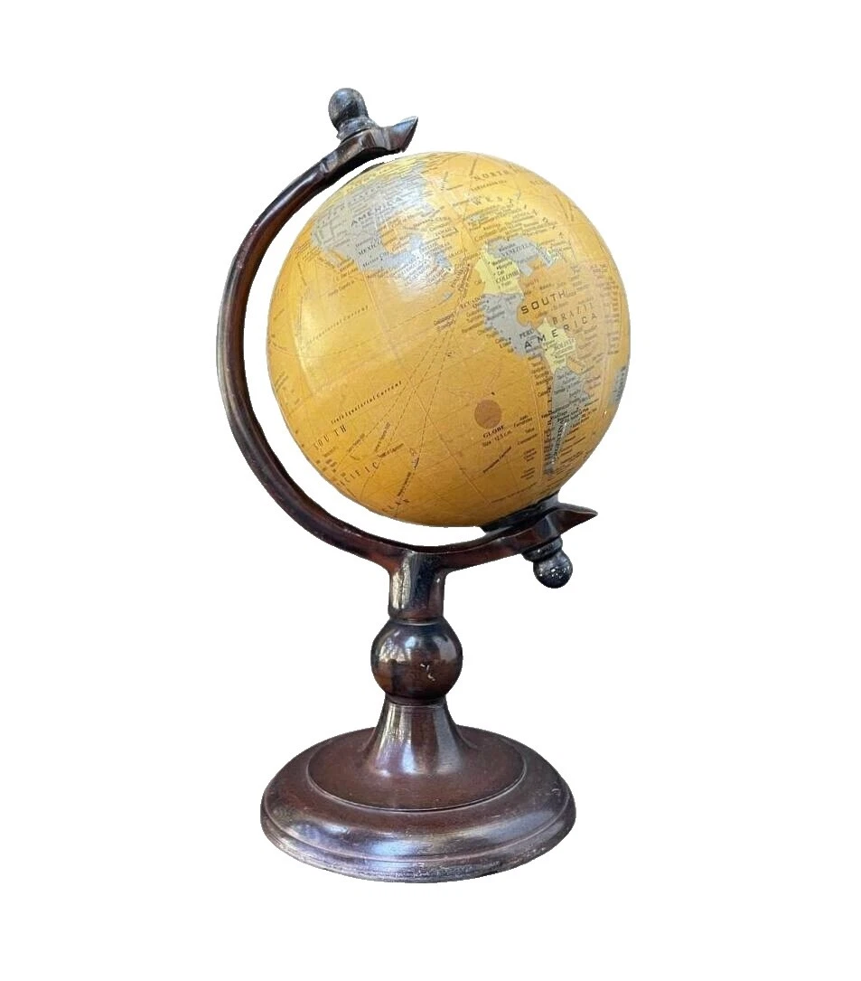 Brown Globos antigos World Escrivaninhas/Jogos de mesa