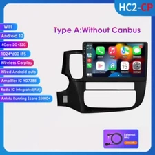 Carplay Android 13 For Mitsubishi Outlander 2012-18 GPS Car Radio Stereo SWC 32G