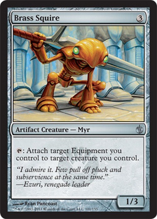 Escudero de latón ~ Mirrodin asediado [Excelente] [ Magic The Gathering]