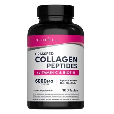 NeoCell Grassfed Collagen Peptides + Vitamin C and Biotin Hair Skin Nails Health