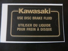 Adesivo cilindro Kawasaki GPZ Z750Turbo GPZ & altri Frontmaster decalcomania oro