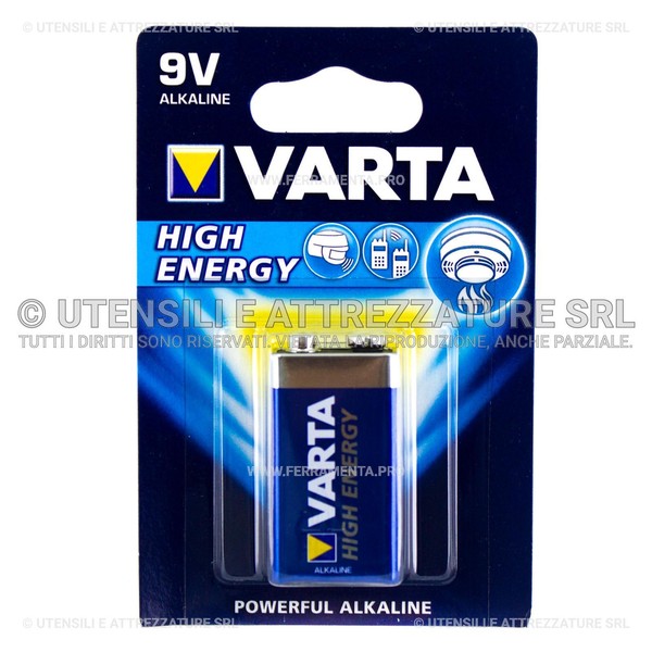 R&G Varta High Energy 9V Transistor Batterie Pile 9 V 04922 6LP3146-image