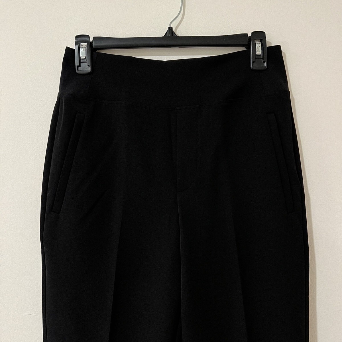 athleta black dress pants Athleta Black Soft Lounge Elastic Waist Wide Leg Studio Pant   famousbrandstrading