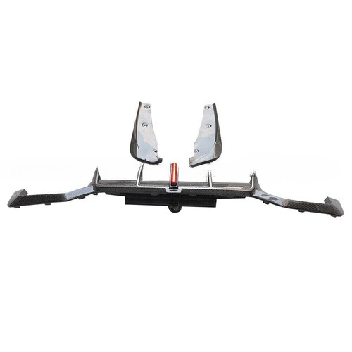 Carbon Fiber Rear Bumper Lip Diffuser With LED Light For BMW F98 X4M 2019-2022 - Picture 3 of 10
