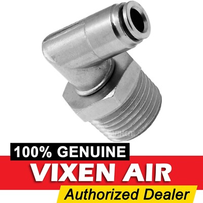 1/2''NPT MALE TO PUSH TO CONNECT PTC FOR 1/4''OD HOSE SWIVEL ELBOW FITTING VXA2124