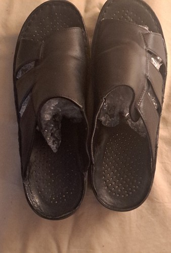 Women's Size 40 Josef Swivel Black Sandles - Picture 3 of 5