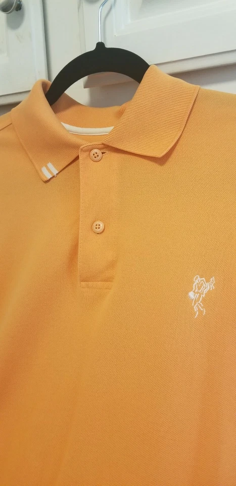 NUEVO SIN ETIQUETAS Ashworth Hombres Golf Manga Corta Polo Talla Pequeña Melocotón Naranja Coral Foto 2 de 4