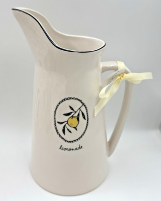 LEMONADE PITCHER by Rae Dunn - New Release - Artisan Collection By Magenta *NEW*