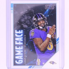 2020 Score Football NFL Game Face Lamar Jackson #LJ Ravens
