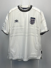 Rare England National Team 1999-2000-2001 Home Football Vintage Soccer Jersey