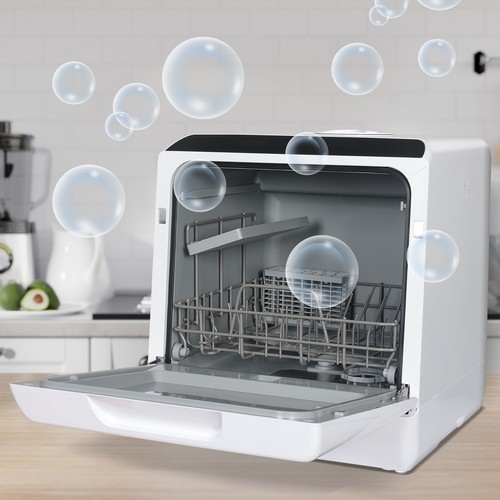 YUSING Tischgeschirrspüler 5L Mini Geschirrspüler Spülmaschine 46 cm Freistehen - Bild 8 von 9