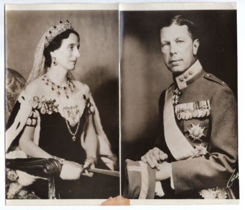 1938 Sweden Prince Gustav Adolf and Princess Louise 2 x Original Press Photo - Picture 1 of 2