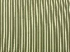 DONGHIA FLUTE STRIPE MOSS GREEN GOLD EXCLUSIVE FURNITURE FABRIC BY YARD 55"W