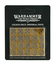 Warhammer 40K Horus Heresy Legion Dice Imperial Fists,  20 Piece Dice Pack
