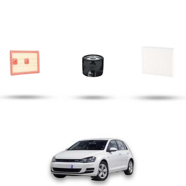 Hoffcar Wartungsset - 3 Filter Kompatibel Mit Vw Golf Vii (5G1/BA5) 1.2 Tsi 7-image