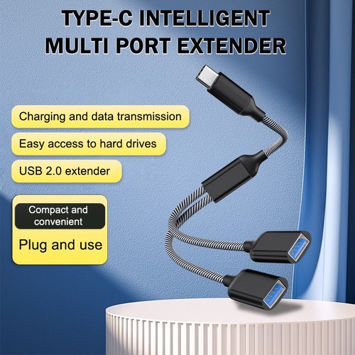 3in1 USB Type-C OTG Adapter Data Transmission Charger Cable For Phone Tablet Hub - Photo 13/22