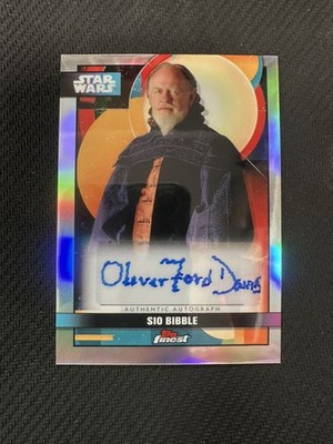 2025 Topps Chrome Star Wars Oliver Ford-Davies as Sid Bibble Auto FA-OFD W76