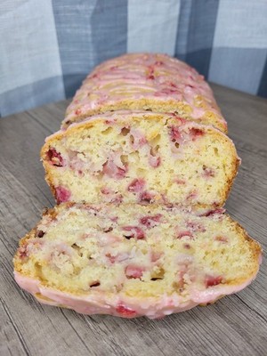 Organic Strawberry Bread: Fresh Baked Loaf