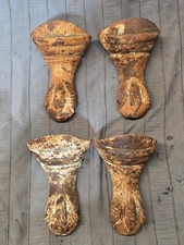 Matching Set 4 Antique Clawfoot Cast Iron Tub Ball & Claw Bathtub Feet
