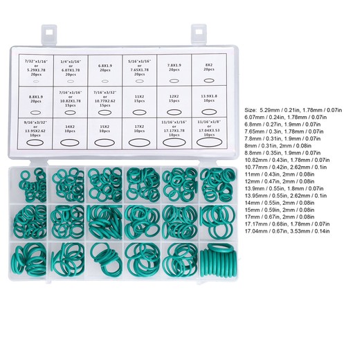 GEERYZHE Rubber O Rings 270Pcs O Rings Seal Gasket Washer Assortment Set Kit - Picture 9 of 12